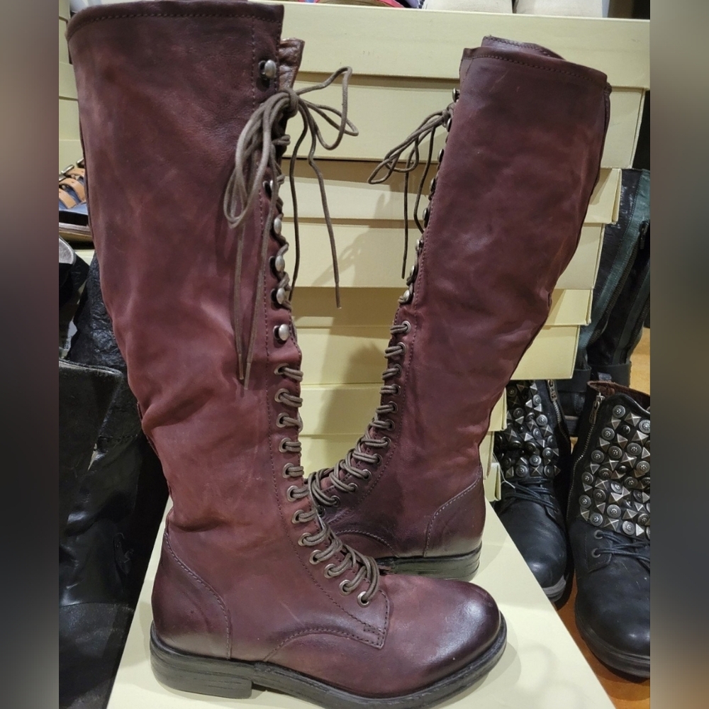 Women's A.S.98 TRILLIE Tall Lace Up Boots 36 6